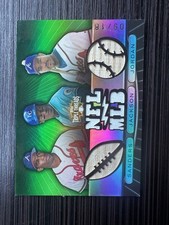 BO JACKSON DEION SANDERS JORDAN 2007 TRIPLE THREADS GAME-USED BAT JERSEY 09/18