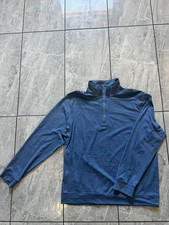 Tommy Bahama Men's Light Blue Island Zone Quarter Zip Sweater Size Large