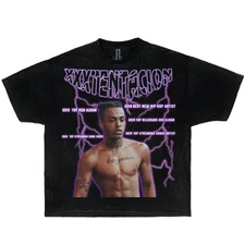 XXXTENTACION CAREER AWARDS BOXY VINTAGE SHIRT GRAPHIC TEE Streetwear Y2K