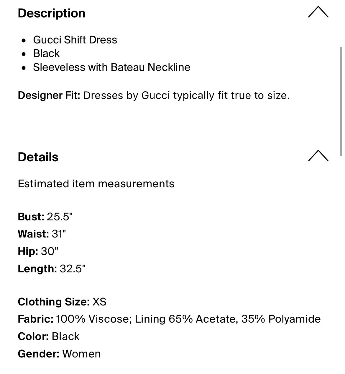 Gucci Authentic Viscose Solid Black Tank Mini Shi… - image 4