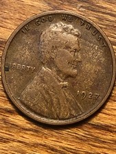 1927 Lincoln Wheat Cent Woody Improper Alloy Mix Error Unique Eye Appeal Coin