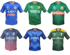 Cricket Sports T Shirt Top Jersey Australia Bangladesh India Pakistan England