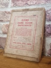 Vintage Ilford Dark Room Safelights 7" x 5" , Ilford Ltd, London