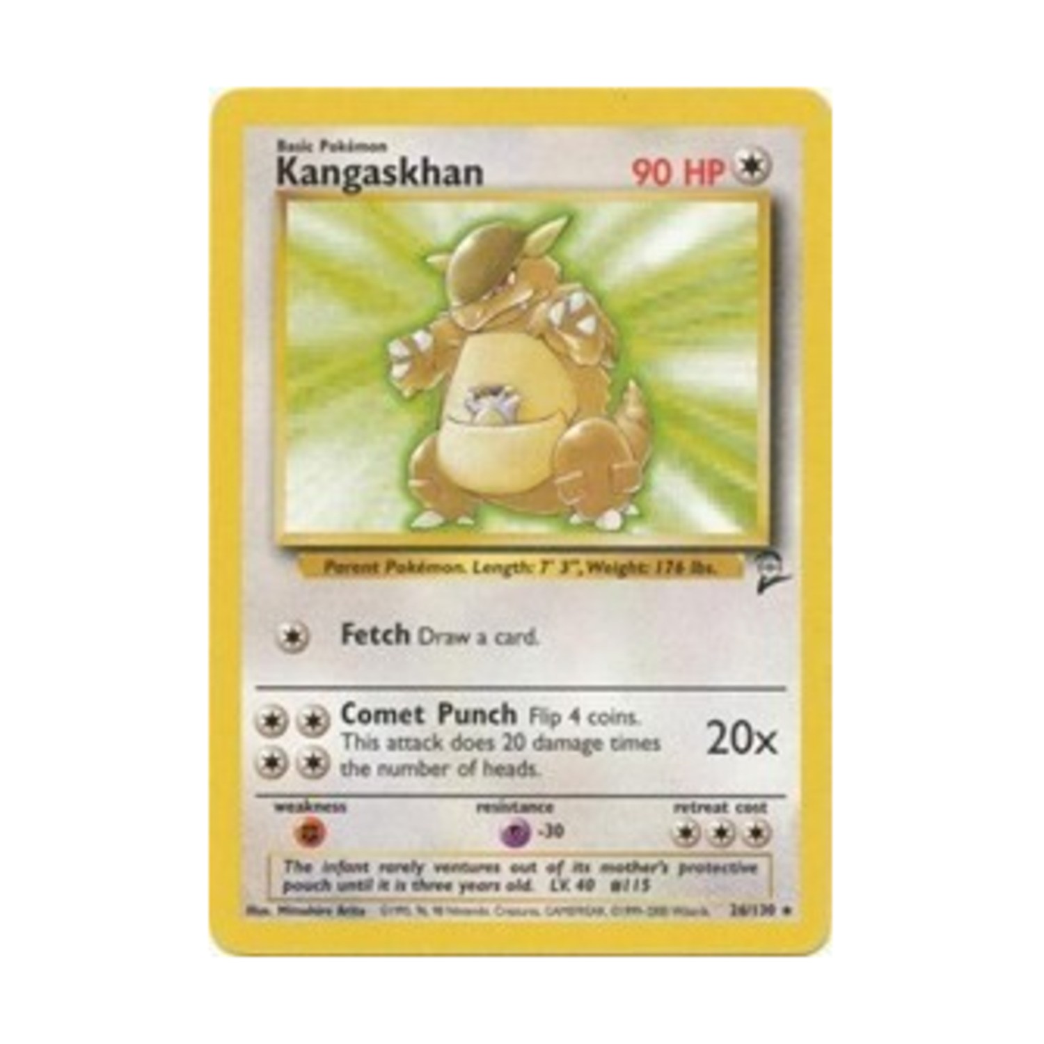 Pokemon Pokemon Base Set 2 Kangaskhan (R) #26 Fair