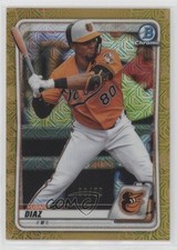 2020 Bowman Chrome Prospects Mega Box Gold Mojo Refractor 6/50 Yusniel Diaz 05qn