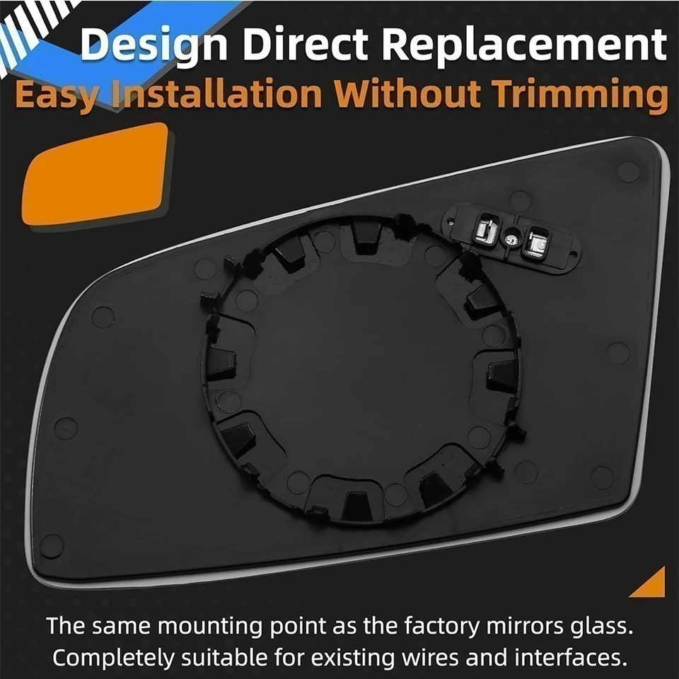 Se adapta a BMW E60 E61 E63 E64 525i 530i 535i espejo retrovisor lateral izquierdo + derecho térmico vidrio Foto 3 de 4