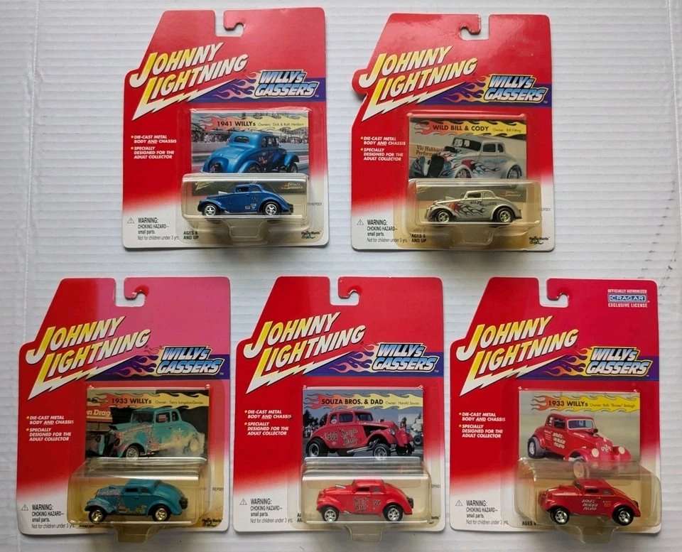 JOHNNY LIGHTNING WILLYS GASSERS Lot 25 Diecast Cars 1:64 New - Image 4 of 4