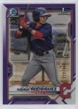 2021 Bowman Chrome Prospects Purple Refractor 226/250 Gabriel Rodriguez 12yh
