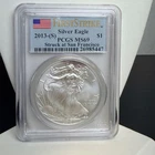 2013-S Silver Eagle $1 First Strike San Francisco Has SOME Toning- PCGS MS69