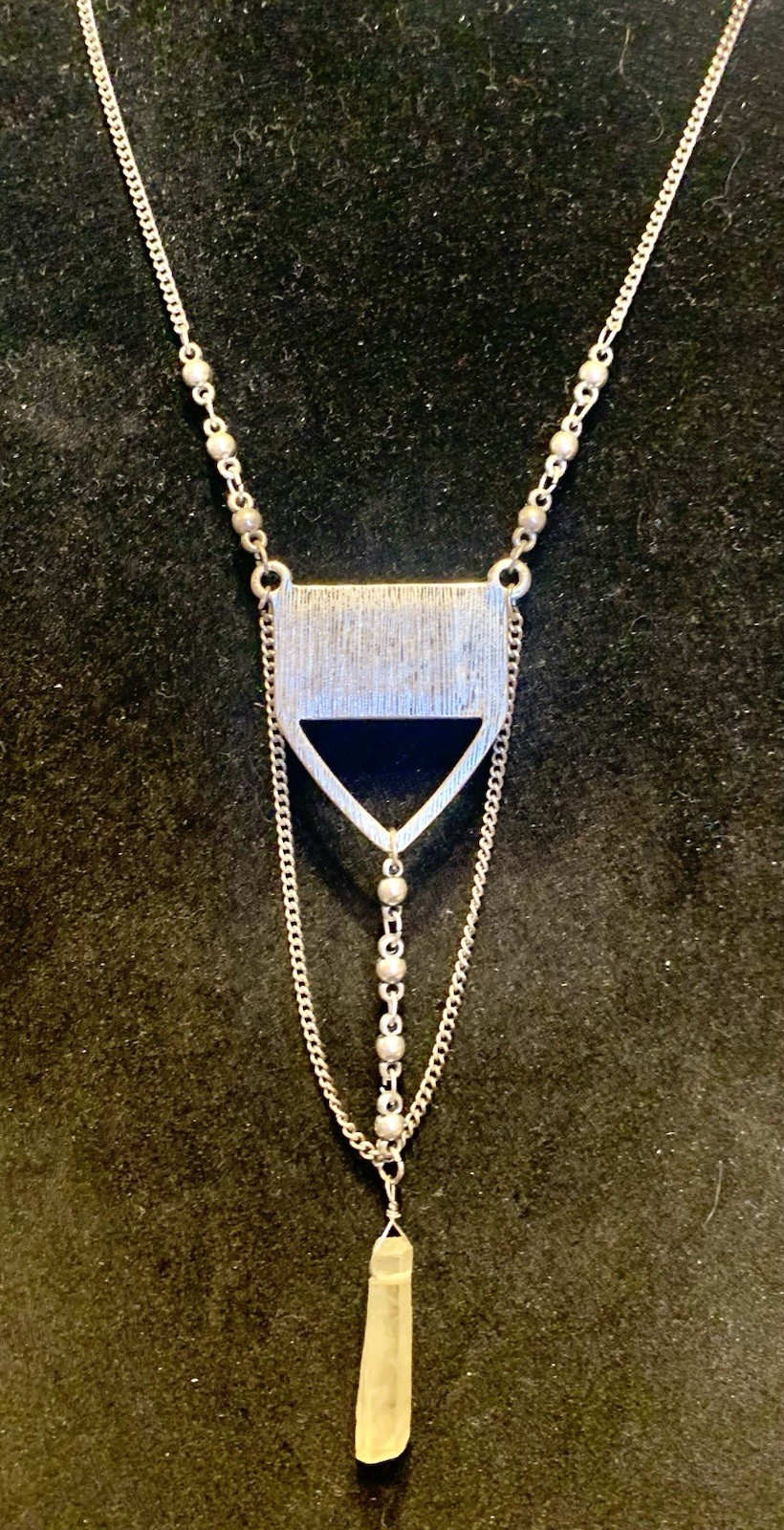 Jade Colored Statement Necklace - image 3