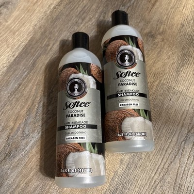 X2 Softee Coconut Paradise Anti-Breakage Shampoo Curl Smoothing 16.5oz Each