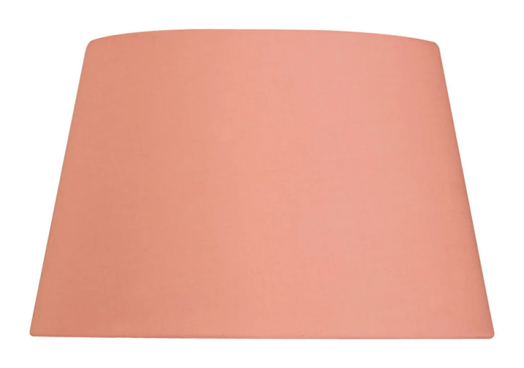 Lampshade Pink 6"" Pale Cotton Tapered Drum 150mm Oaks Lighting S901/6 PP