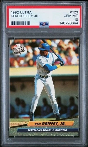 KEN GRIFFEY JR. 1992 Ultra #123 PSA 10 GEM MINT