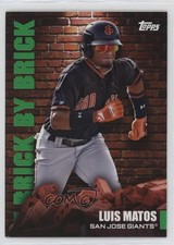 2022 Topps Pro Debut Brick by Brick Green 99/99 Luis Matos #BB-18 nd3