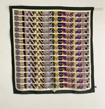 ROBERTO CAPUCCI made In Italy Green Silk Women’s Scarf Flag Print 33"/34" VGC