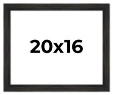16x11 Wide Barnwood Picture Frame with UV Acrylic, Available in 6 Finishes