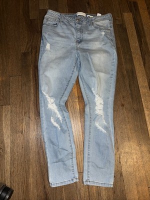 REgeneration by Celebrity Pink Conscious  Jeans 13/31 Used Look Rips Skinny