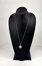 Vntg Lucky Way Marcasite Quartz Silver Tone Watch Pendant
