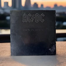 AC/DC - Back in Black LP Atlantic SD 16018 Embossed Cover TESTED