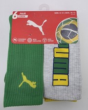 6 Pair Puma Crew Socks Size Shoe size 8-12 Assorted colors