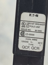Eaton LR43556 Circuit Breaker, 120/240V(BIN35...