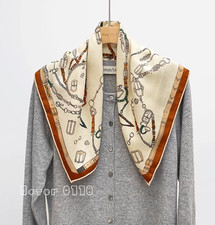 70 cashmere 30 silk A leaping horse double side printed square Wrap shawl 25''