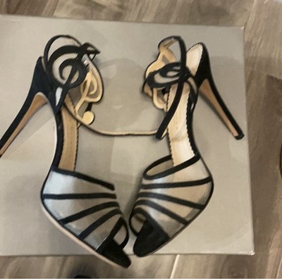 Charlotte Olympia heels RARE Mesh Suede Music Note size 39 8.5