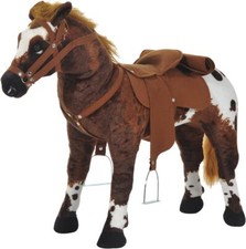 Qaba Sound-Making Ride On Horse for Toddlers 3-5, with Galloping Sound