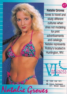 Natalie Groves Trading Card Swimsuit Model Search Star 94 1994 #47