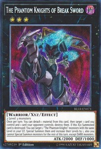 The Phantom Knights of Break Sword - BLLR-EN071 - Secret Rare - 1st Edition x3 -