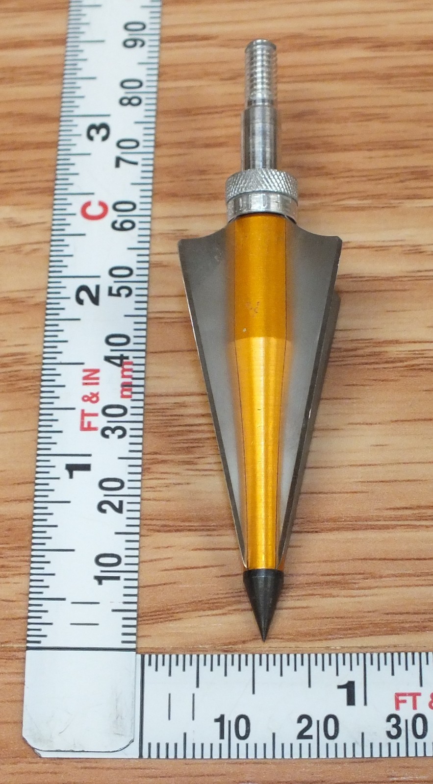 Lot of 6 Vintage Satellite 3 Blade Broadheads Metal Archery Arrow Heads