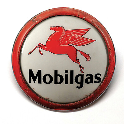 Mobilgas Pegasus Advertising Pocket Mirror Vintage Style