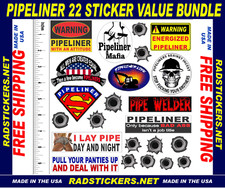 pipeliner hard hat stickers, SH-52