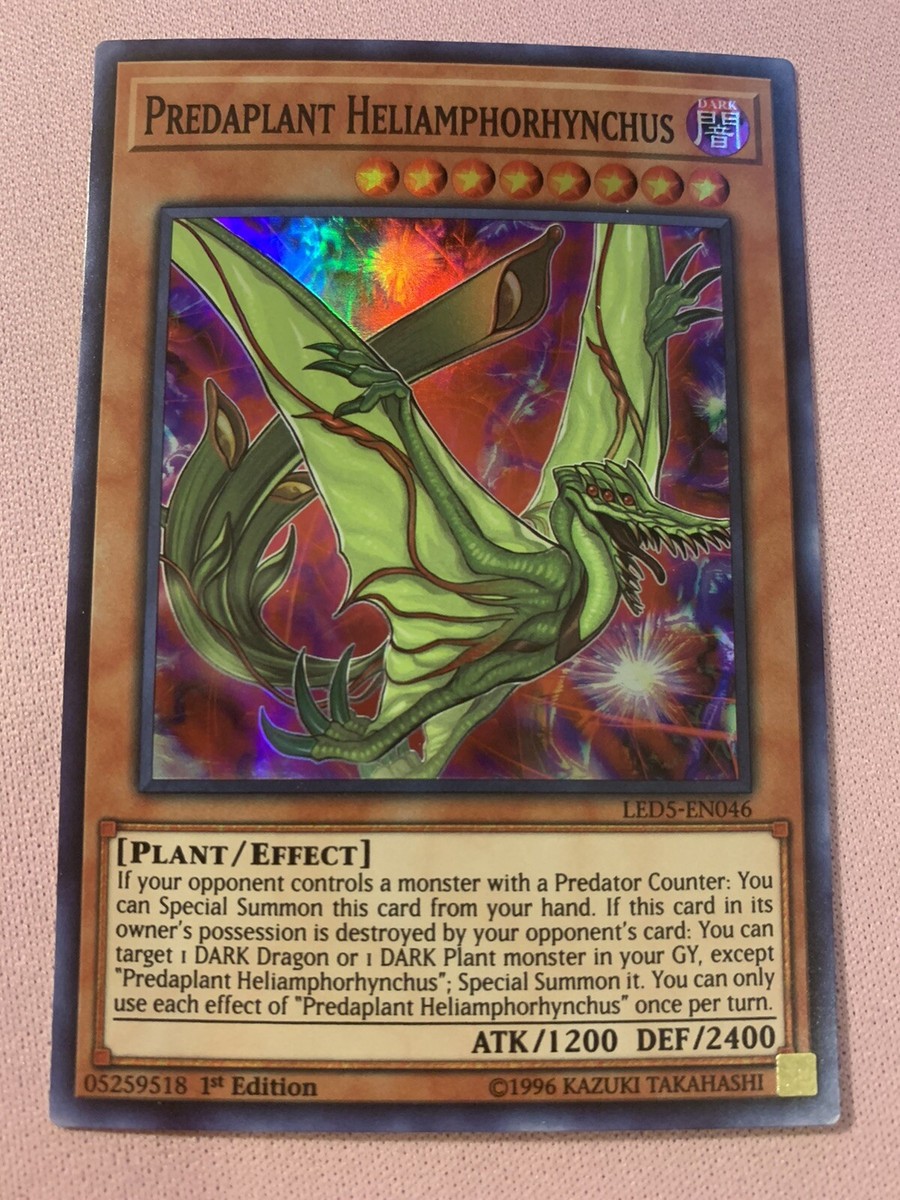 Yu-Gi-Oh! Predaplant Heliamphorhynchus – LED5-EN046 Super Rare 1st Edition Card