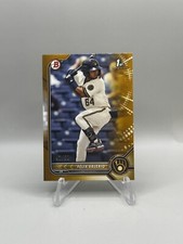 2022 Bowman Felix Valerio 1st Bowman Gold /50 Milwaukee Brewers