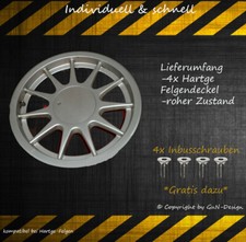 Hartge Wheel Cap Suitable for Hartge Cleaned Hub Cap 4x Cap 16-18 Inch