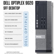 Dell OptiPlex 9020 SFF Core i7 32GB RAM 2TB SSD Wi-Fi Enabled Windows 11 Desktop