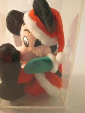 W/Tag Disney Mickey Mouse 7" Mini Bean Bag In Plastic Case