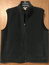 WOOLRICH Mens Sz L Green Fleece Vest Jacket Winter Olive Outdoor