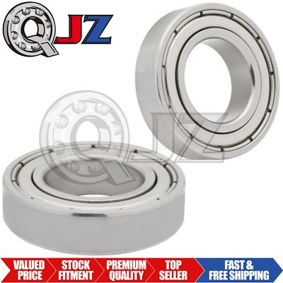 [2-Pack] SS6902-ZZ Radial/Deep Groove Ball Bearing Stainless Steel Double Shield