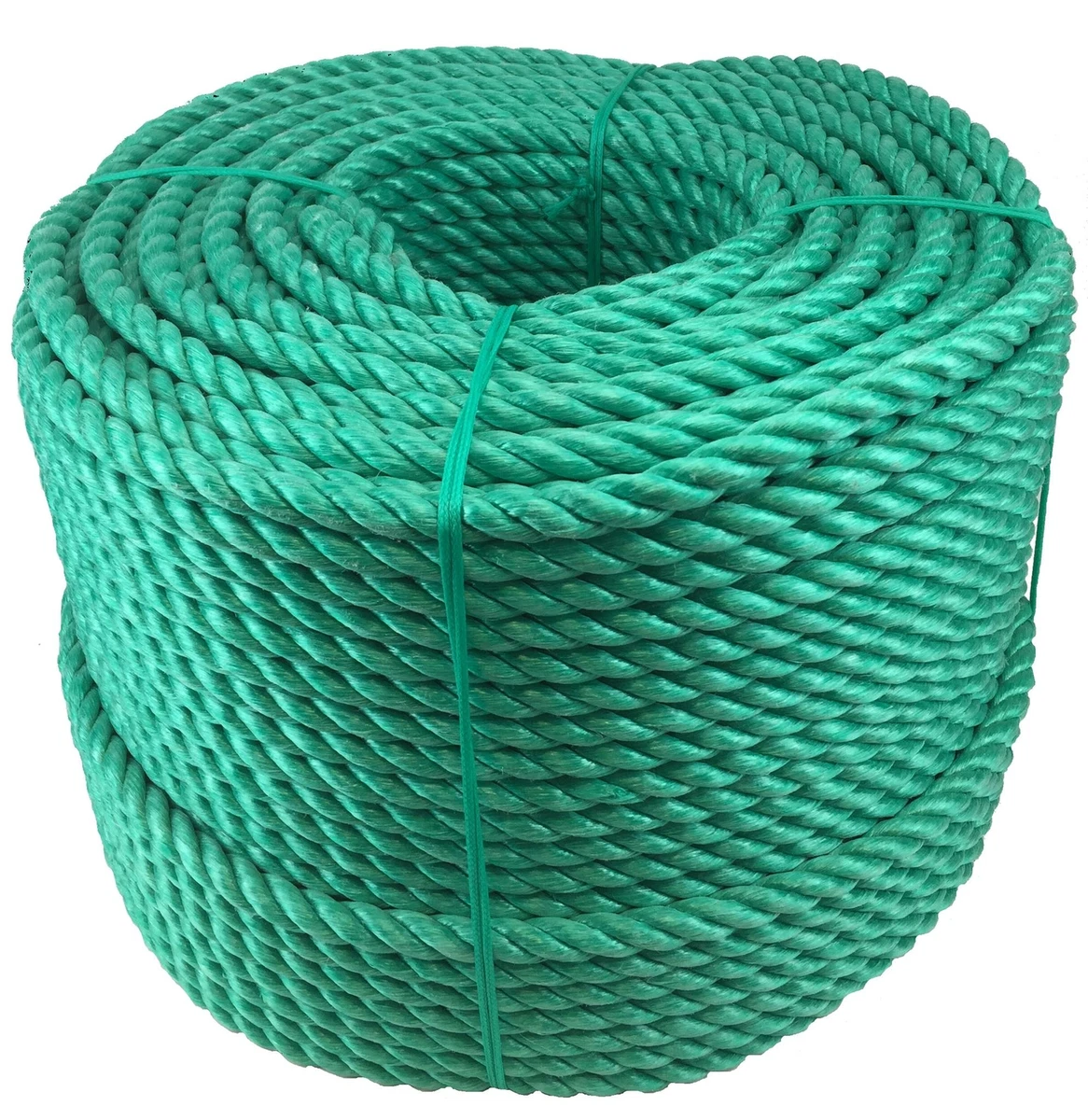 10mm Green Polypropylene Rope x 35 Metres, Cheap Nylon Rope, Poly Rope Coils