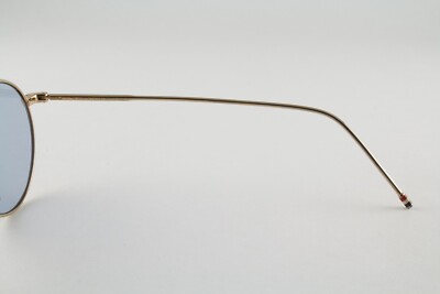 Very Rare Authentic Thom Browne TB-101-DT-BLK-GLD 49mm Black Gold