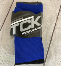 TCK Adult Unisex BPSB Performance Size M Royal Blue Black Baseball Socks NWT