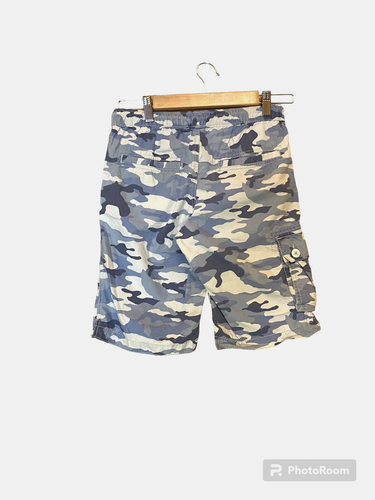 Gap Camouflage Blue Shorts Boys Size XL Elastic Waist Chino - Picture 2 of 12