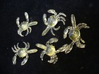 20 Crab Soft Plastic 3D Fishing Baits 3" Un-Rigged Clear Silver Flake
