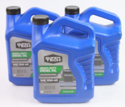 3X Super Tech Heavy Duty SAE 15W-40 Motor Oil, 1 Gallon EACH