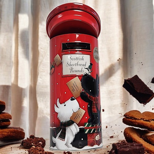 Scottish Shortbread Biscuits in Postbox Tin Christmas Gift for Kids & Adults - Picture 8 of 16