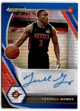 2021-22 Panini Prizm Draft Picks Autographs Prizms Blue Terrell Gomez Rookie