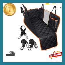 Dog Seat Cover, Waterproof Dog Car Seat Cover Back Seat Hammock with Mesh Window