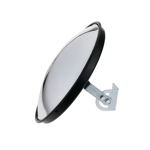 12" Outdoor Round Traffic Convex Mirror for Driveway Highway Safety & Security - Picture 4 of 9